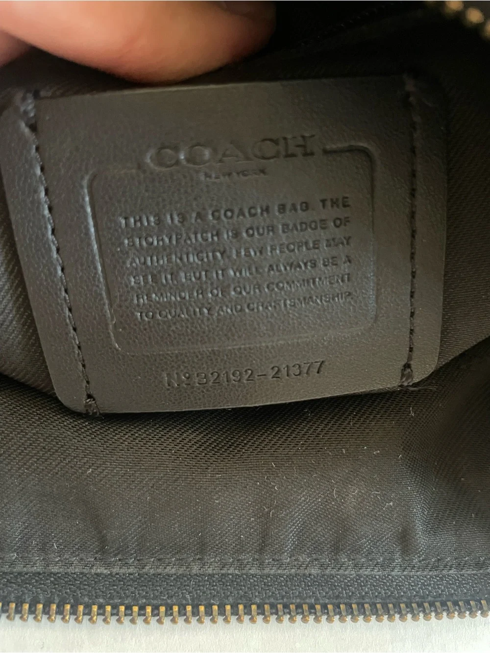 Coach 21377 Crossbody Bag Women Small Black Pebbled Leather